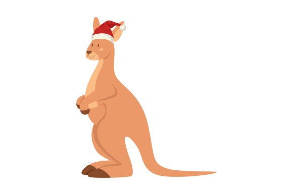 Charming Kangaroo Graphics for Festive Illustrations