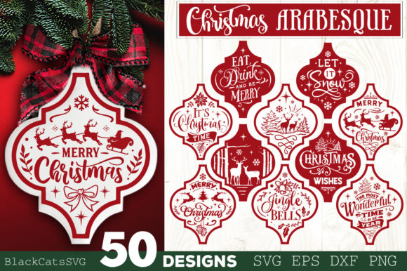 Christmas Arabesque Tiles SVG: A Versatile Graphics Craft