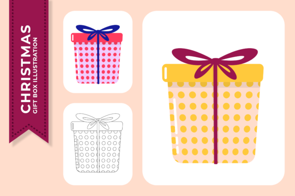 Christmas Gift Box Polkadot Cover: A Festive Graphics Solution