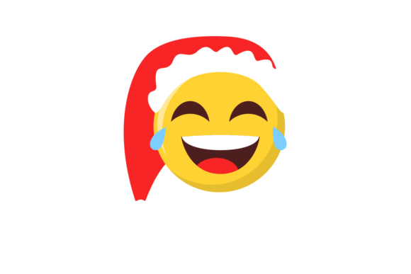 Christmas Hat Emotion Face Happy Svg: A Festive Graphics Delight