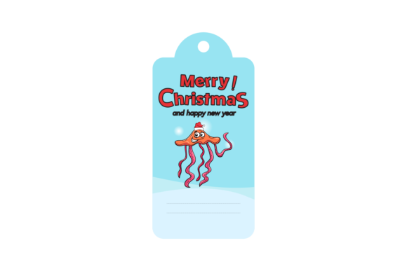 Christmas Labels Animal Squid Svg: A Unique Graphics Illustration