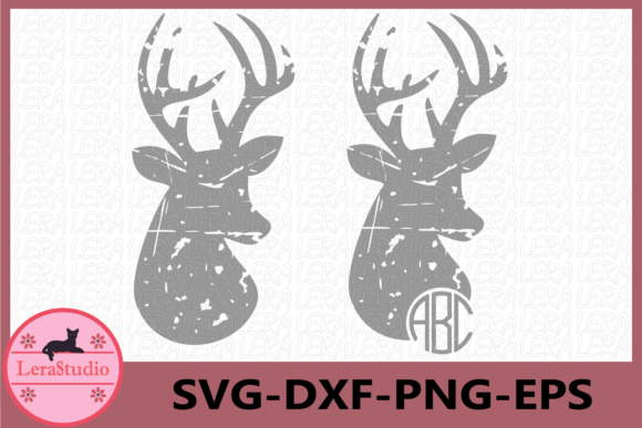 Deer Grunge, Christmas: A Versatile Graphics and Illustrations Asset
