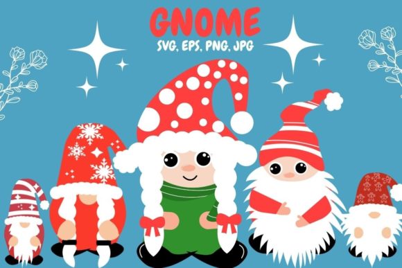 Gnome Christmas Baby Bundle: Festive Graphics for Local Brands