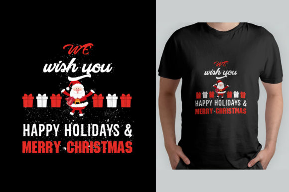 HAPPY HOLIDAYS MERRY CHRISTMAS Graphics for Print Templates