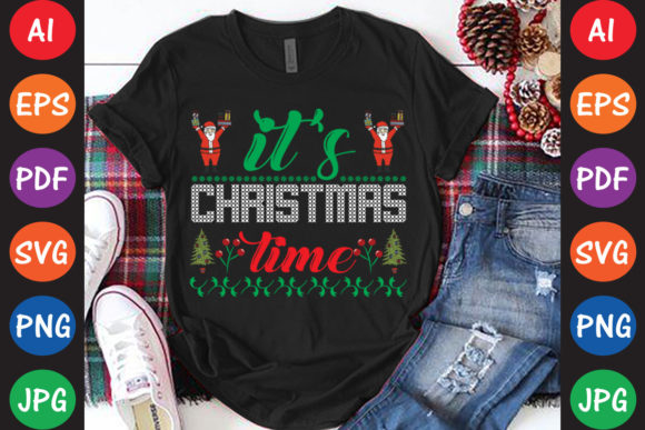 It’s Christmas Time: A Versatile Graphic for Crafts and Branding