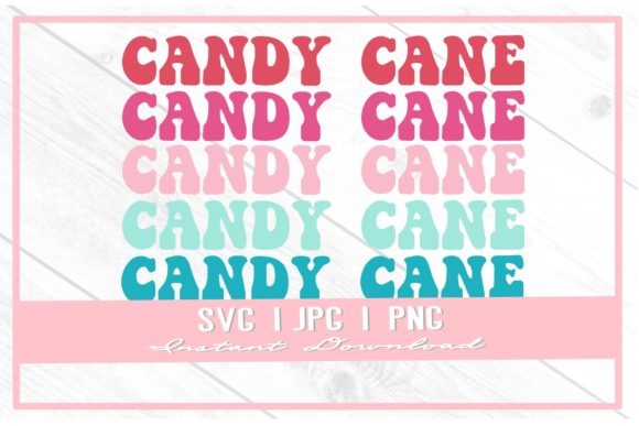 Retro Christmas Candy Cane Rainbow: A Festive Graphic Design