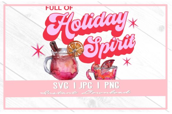 Retro Holiday Spirit Christmas Cocktails: A Festive Graphic Design