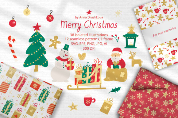Review: Merry Christmas Collection SVG, PNG Graphics