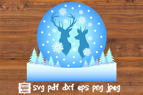 Winter Scene Svg, Christmas Deer Svg: Perfect for Creative Graphics